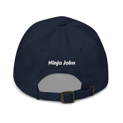 "John" in Japanese Kanji, Dad Hat (Dark color, Left to right writing)