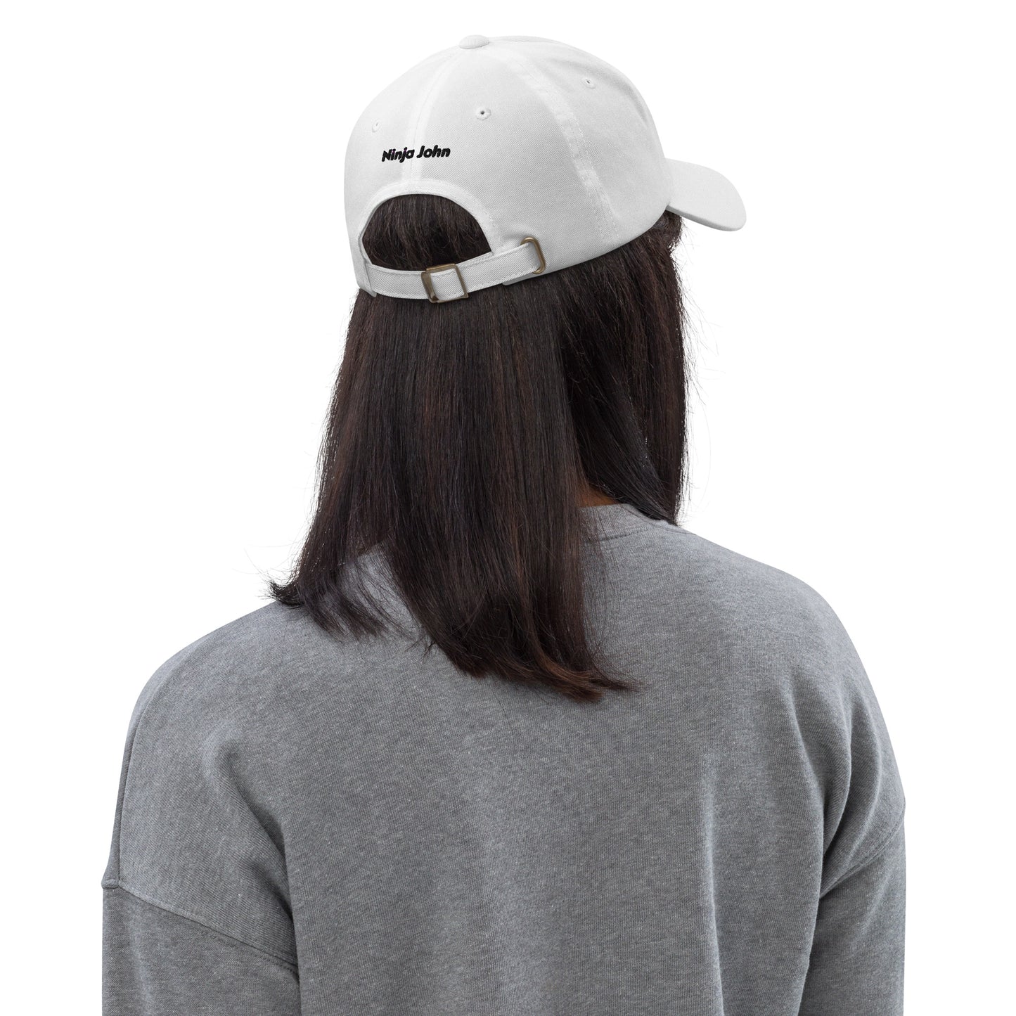 "John" in Japanese Kanji, Dad Hat (Light color, Left to right writing)