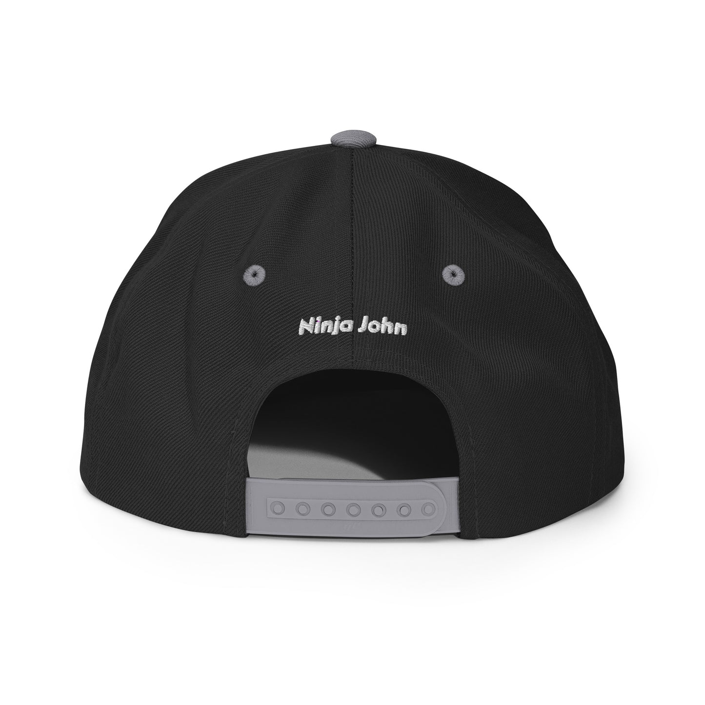 "John" in Japanese Kanji, Snapback Hat (Dark color, Left to right writing)