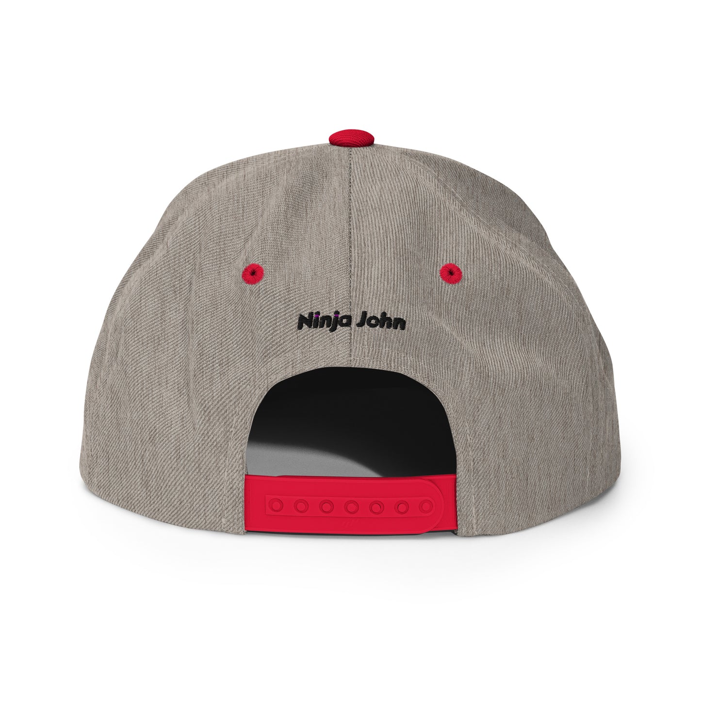 "John" in Japanese Kanji, Snapback Hat (Light color, Left to right writing)