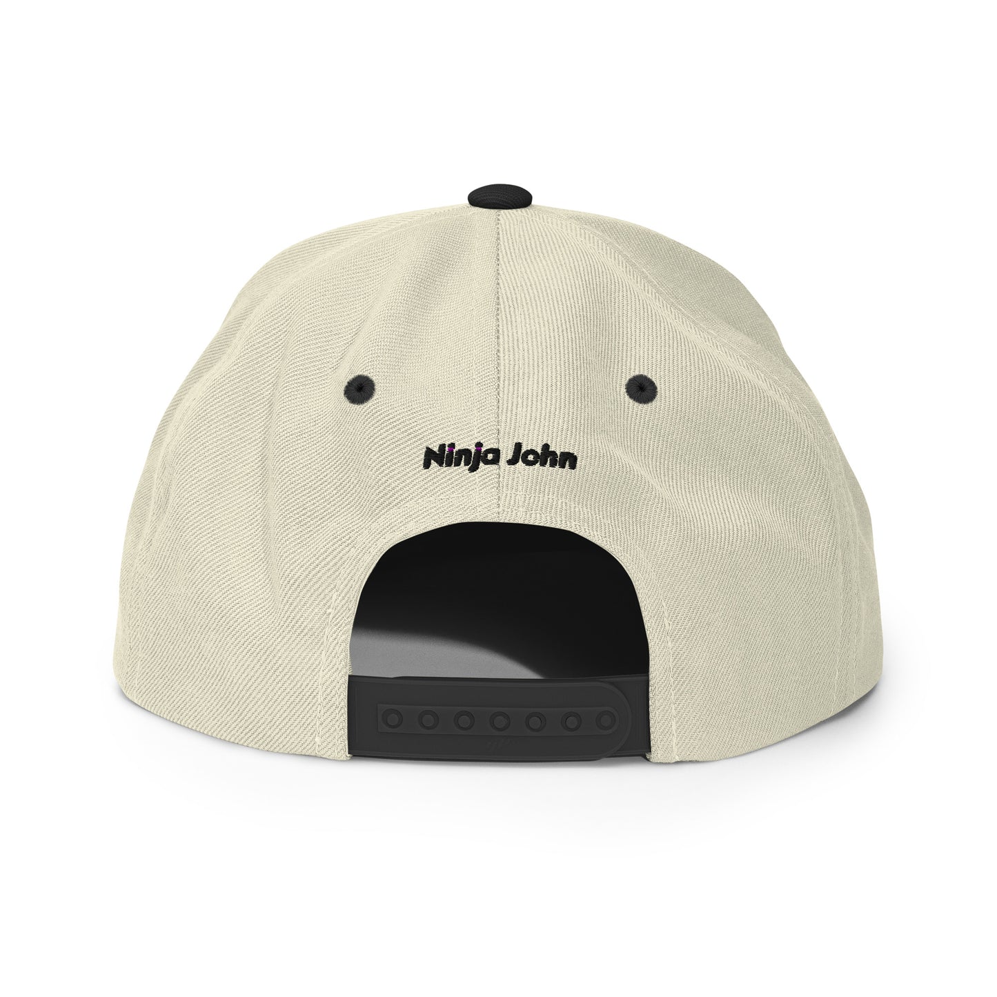 "John" in Japanese Kanji, Snapback Hat (Light color, Left to right writing)